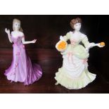 Coalport figurines 'Barbara' and 'Nell Gwynn'