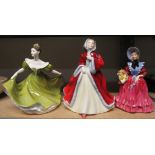 Royal Doulton Figurines 'Rachel', 'Lynn' and 'Lady Betty'