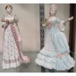 Coalport figurines 'Empress Josephine' and 'Marie Antoinette'