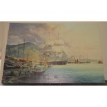 A Giclee print on canvas of American Clipper 'Flying Cloud' 1/75 issued by the Military Gallery,