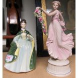 Royal Doulton 'Premiere' figurine together with a Wedgwood 'Dancing Hours' figurine