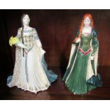 Royal Worcester figurines 'Daughter of Erin' and 'Princess of Tara'