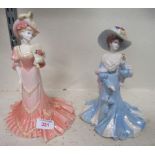 Coalport figurines 'Lady Harriet' and 'Lady Sara'