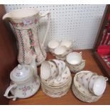 Royal Standard bone china tea set together with a tall Crown Ducal pitcher