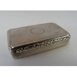 SILVER SNUFF BOX LONDON 1827