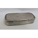 SILVER SNUFF BOX BIRMINGHAM 1838