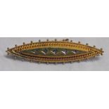 15CT GOLD DIAMOND SET BROOCH Condition Report: Weight: 4.