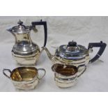 4 PIECE SILVER TEA SERVICE SHEFFIELD 1937 49 TROY OZ