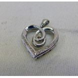 DIAMOND SET HEART PENDANT