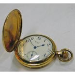 GOLD PLATED WALTHAM POCKET WATCH Condition Report: Can't access works as the inner