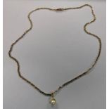 9CT GOLD CHAIN AND PENDANT 6 GMS