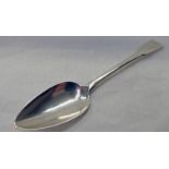 SILVER DESERT SPOON MARKED C F ELN FOR CHARLES FOWLER,