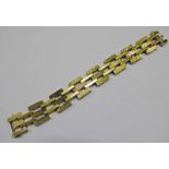 18CT GOLD BRACELET WEIGHT 63 GRAMS 19CMS