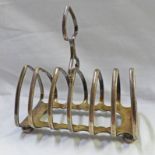 SILVER 7-BAR TOASTRACK SHEFFIELD 1926 Condition Report: Marks clear,