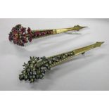 2 EASTERN PASTE SET HAIR ORNAMENTS