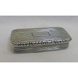 SILVER SNUFF BOX BIRMINGHAM 1834