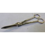 PAIR OF SILVER GRAPE SCISSORS