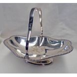 SILVER OVAL BASKET LONDON 1909,