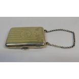 SILVER LADY'S VANITY CASE,