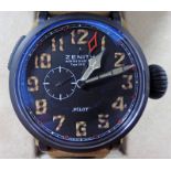 A LIMITED EDITION ZENITH PILOT MONTRE D'AERONEF TYPE 20 GMT 1903 WRISTWATCH,