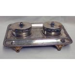 SILVER INKWELL LONDON 1912