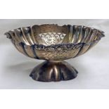 SILVER OVAL BASKET,