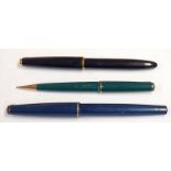 2 PARKER FOUNTAIN PENS AND PARKER PENCIL