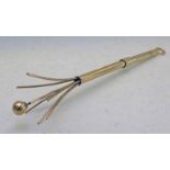 9CT GOLD SWIZZLE STICK,