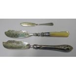 3 SILVER BUTTER KNIVES