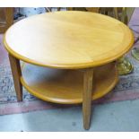 TEAK CIRCULAR COFFEE TABLE