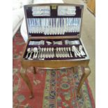 CANTEEN OF SILVER PLATED VINERS CUTLERY Condition Report: Appears to be a full set