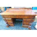 19TH CENTURY MAHOGANY DESK