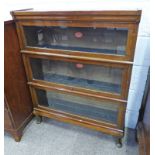 20TH CENTURY MAHOGANY SECTIONAL BOOKCASE