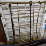 EARLY 20TH CENTURY BRASS BED FRAME Condition Report: Head board and foot board are