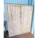 LATE 19TH CENTURY PINE 2 DOOR CUPBOARD Condition Report: 140cm wide,