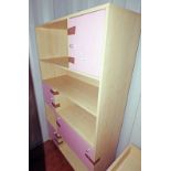 21ST CENTURY OPEN BOOKCASE WITH PANEL DOORS