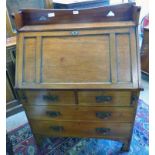 20TH CENTURY ARTS & CRAFTS MAHOGANY BUREAU BY JOHN ALEXANDER & CO ABERDEEN