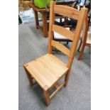 EIGHT PINE KITCHEN CHAIRS