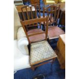 3 EARLY 20TH CENTURY ARTS AND CRAFTS STYLE CHAIRS