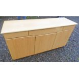 SKOVBY SIDEBOARD WITH 3 DRAWERS OVER 3 PANEL DOORS