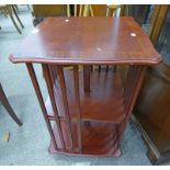 MAHOGANY REVOLVING BOOKCASE