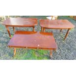 PAIR OF MAHOGANY SIDE TABLES & COFFEE TABLE