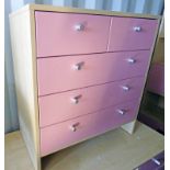 21ST CENTURY CHEST OF 2 SHORT OVER 3 LONG DRAWERS
