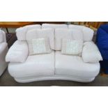 OVERSTUFFED 2 SEATER LEATHER SETTEE