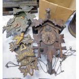 3 CUCKOO CLOCKS IN ONE BOX