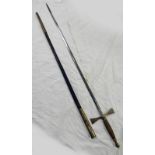MASONIC SWORD WITH 69 CM LONG ETCHED BLADE WIRE BOUND GRIP,