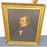 GILT FRAMED OIL PAINTING PORTRAIT OF A GENTLEMAN 65 X 55 CM