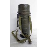POST WW2 EAST GERMAN GAS MASK AND CANISTER AND WEBBING STRAP