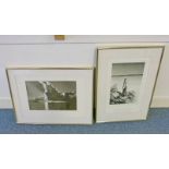 FRAMED PRINT CLOUDS BY CHARLES ROFF AND HEADSTAND BY JEANLOUP SIEFF -2-