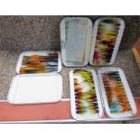3 RICHARD WHEATLEY FLY BOXES ALL WITH A SELECTION OF FLIES